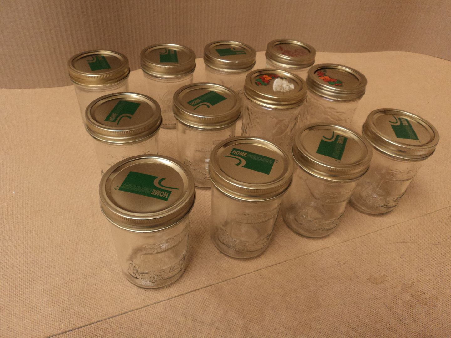 Standard 1 Pint Canning Jars Clear Lot of 12 Mason Kerr Glass eBay